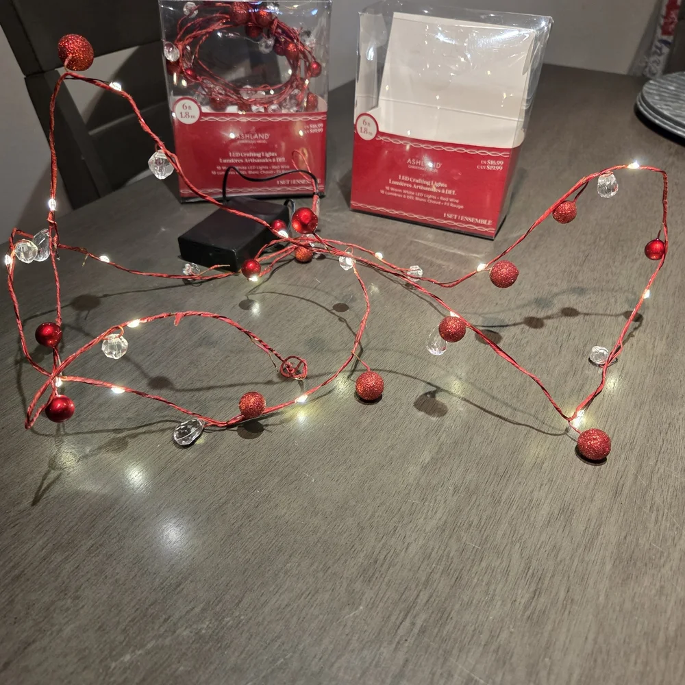 Ashland Sparkling Red LED String Lights (Set Of 2 Boxes)